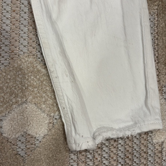 Abercrombie & Fitch The Skinny High Rise White Jeans - Distressed - Size 12 - Picture 8 of 10